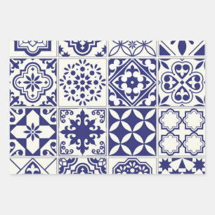Feuille De Papier Cadeau Motif en céramique