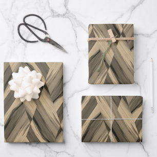 Feuille De Papier Cadeau Motif en marbre Brown complexe