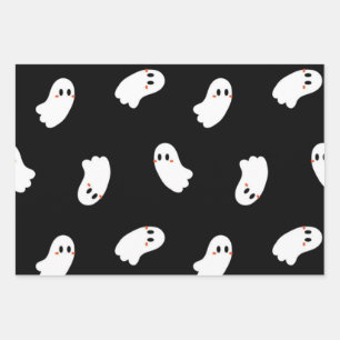 Feuille De Papier Cadeau Motif fantôme