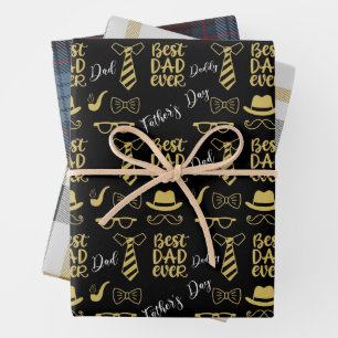 Feuille De Papier Cadeau Motif fête des pères