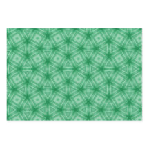 motif géométrique vert paddy
