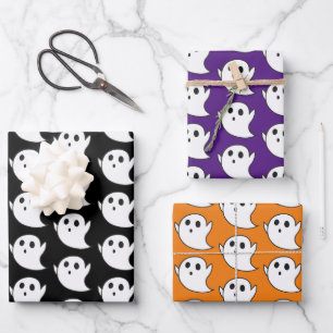 Feuille De Papier Cadeau Motif Ghost mignon