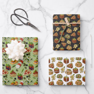 Feuille De Papier Cadeau motif italien cool carrelé