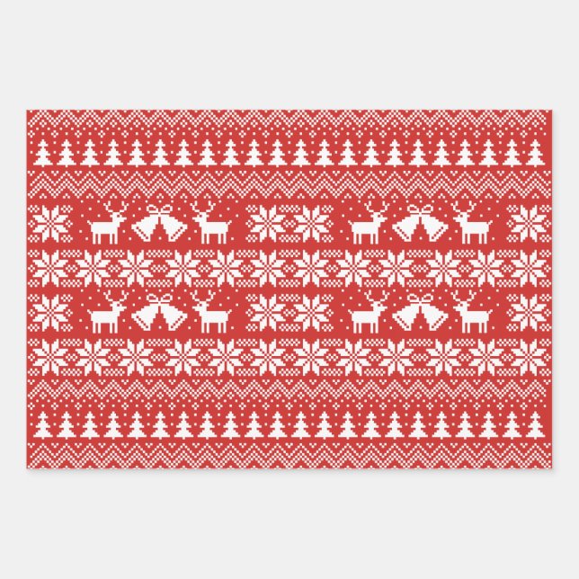 Feuille De Papier Cadeau Motif moche (Devant)