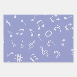 Feuille De Papier Cadeau Motif musical