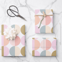 Motif Pastel Circles géométriques