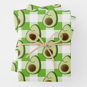 Feuille De Papier Cadeau Motif Tartan vert et blanc