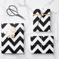 Motif Zigzag noir et blanc Chevron