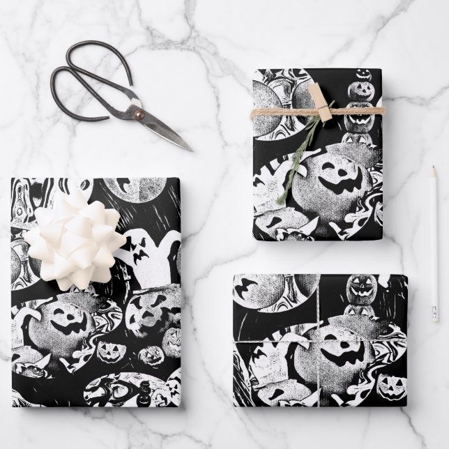 Feuille De Papier Cadeau My Super Halloween  (Recto)