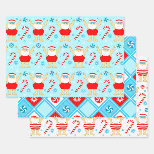 Feuille De Papier Cadeau nage nage cadeau de vacances nageur