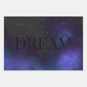 Feuille De Papier Cadeau Nebula de l'espace de rêve
