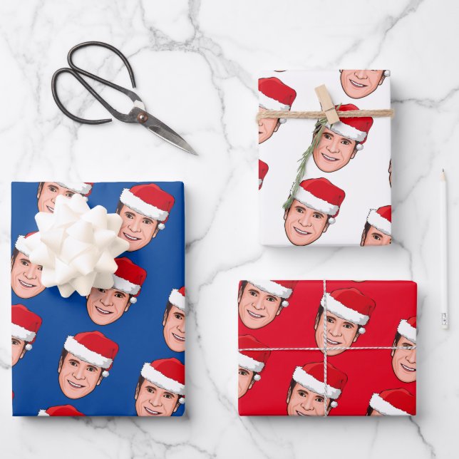 Feuille De Papier Cadeau Noël ANDREW CUOMO (Recto)