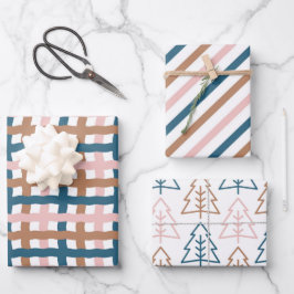 Feuille De Papier Cadeau Noël Boho