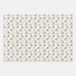 Feuille De Papier Cadeau Noël Boho Woodland