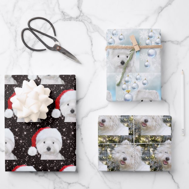 Feuille De Papier Cadeau Noël des Westis (Recto)