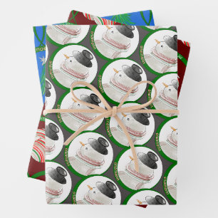 Feuille De Papier Cadeau Noël européen