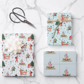 Feuille De Papier Cadeau Noël Hipster
