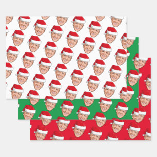 Feuille De Papier Cadeau Noël Joe Biden