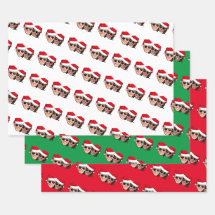 Feuille De Papier Cadeau Noël Joe et Kamala