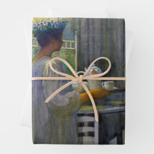 Feuille De Papier Cadeau Noël matin, Fête de Saint Lucy