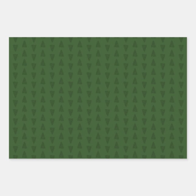 Feuille De Papier Cadeau Noël moderne (Devant 3)