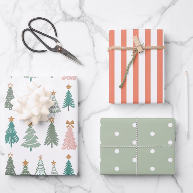 Feuille De Papier Cadeau Noël Noel de Noël de Noël (Recto)