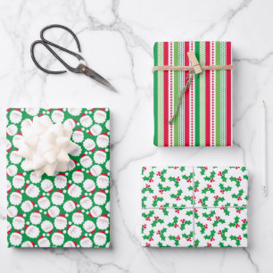Feuille De Papier Cadeau Noël père Noël