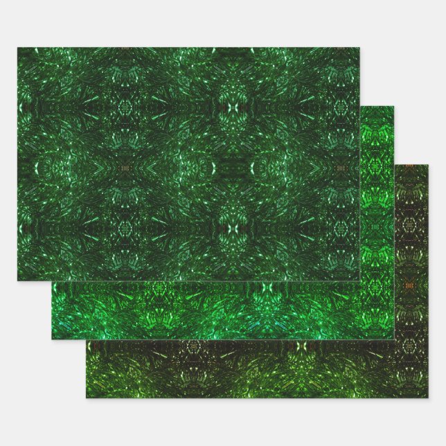 Feuille De Papier Cadeau noël psychédélique (Lot)