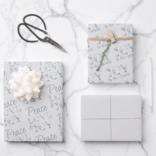 Feuille De Papier Cadeau Noël Salutations hiver Verdure Aquarelle