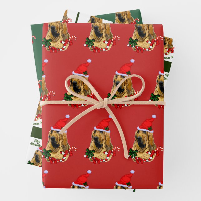 Feuille De Papier Cadeau Noël sanglant (En situation)