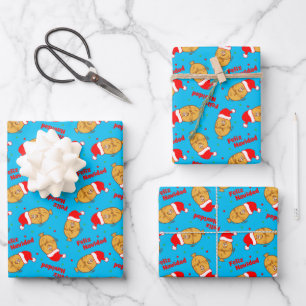 Feuille De Papier Cadeau Noël Tamales Motif