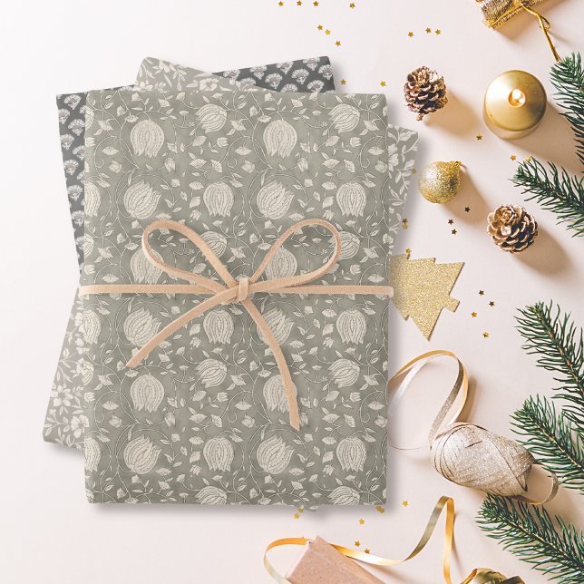 Feuille De Papier Cadeau Noël vintage (Créateur téléchargé)