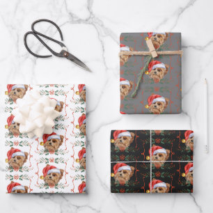 Feuille De Papier Cadeau Noël Yorkshire Terrier Chien Motif