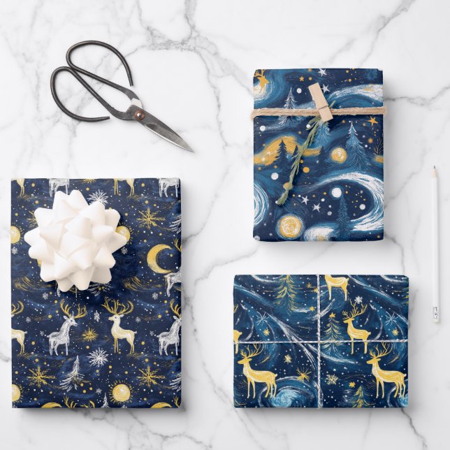 Feuille De Papier Cadeau Noelivio (Recto)