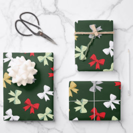 Feuille De Papier Cadeau Noeuds de fête