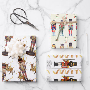 Feuille De Papier Cadeau Noisette Hommes Soldats Noël