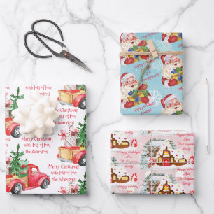 Feuille De Papier Cadeau Nom et message personnalisés personnalisés Noël
