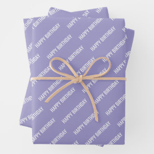 FEUILLE DE PAPIER CADEAU NOM PERSONNALISÉ MODELE MODERNE JOYEUX ANNIVERSAIR