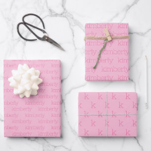 Feuille De Papier Cadeau Nom personnalisé personnalisé