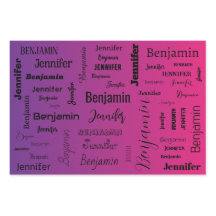 Nom personnalisé Texte Peach Peach Gradient