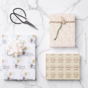 Feuille De Papier Cadeau Nous pouvons attendre le Baby shower personnalisé