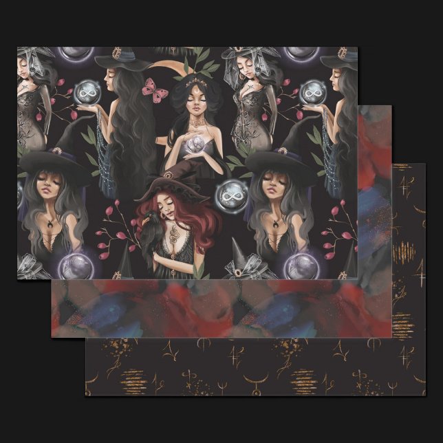 Feuille De Papier Cadeau Nous sommes les filles des sorcières que vous ne p (Créateur téléchargé)