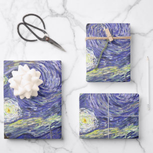 Feuille De Papier Cadeau Nuit étoilée par Vincent van Gogh