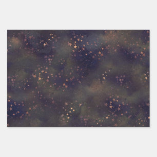 Feuille De Papier Cadeau Nuit sans fin (3)
