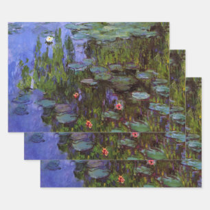 Feuille De Papier Cadeau Nymphéas par Claude Monet