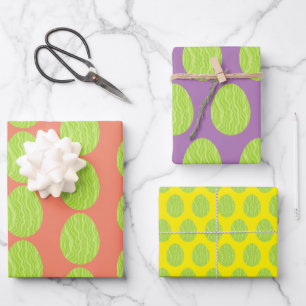Feuille De Papier Cadeau OEuf de Pâques