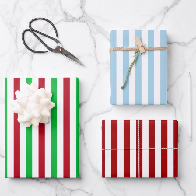 Feuille De Papier Cadeau Offre groupée de fêtes de Noël (Recto)