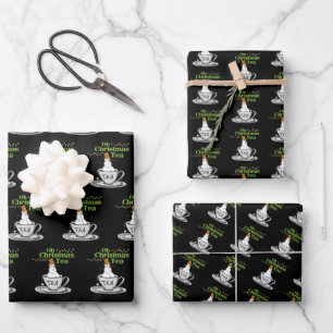 Feuille De Papier Cadeau Oh Christmas Tea - Tea Lover Noël