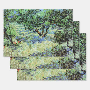 Feuille De Papier Cadeau Olive Grove par Vincent van Gogh