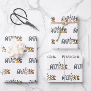 Feuille De Papier Cadeau Oncologie Infirmière Oncologie Infirmière RN